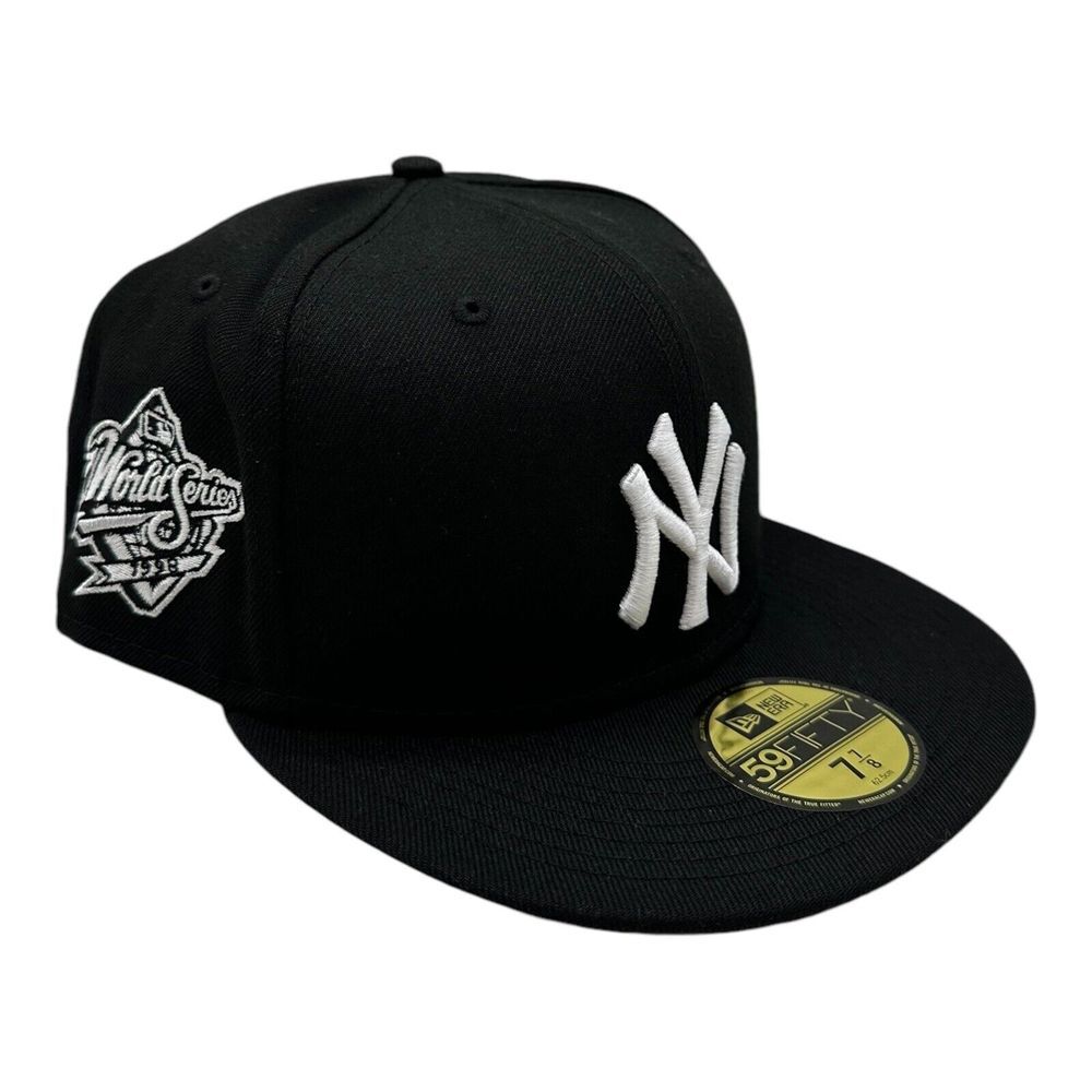 New Era 59Fifty New York Yankees Hat Cap 7 7/8 Black 1998 World Series Patch MLB